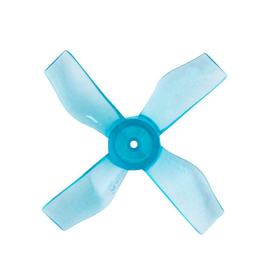 Gemfan 31mm 1220-4 PC 4-Blade Propeller in blue, top view with center mounting hole