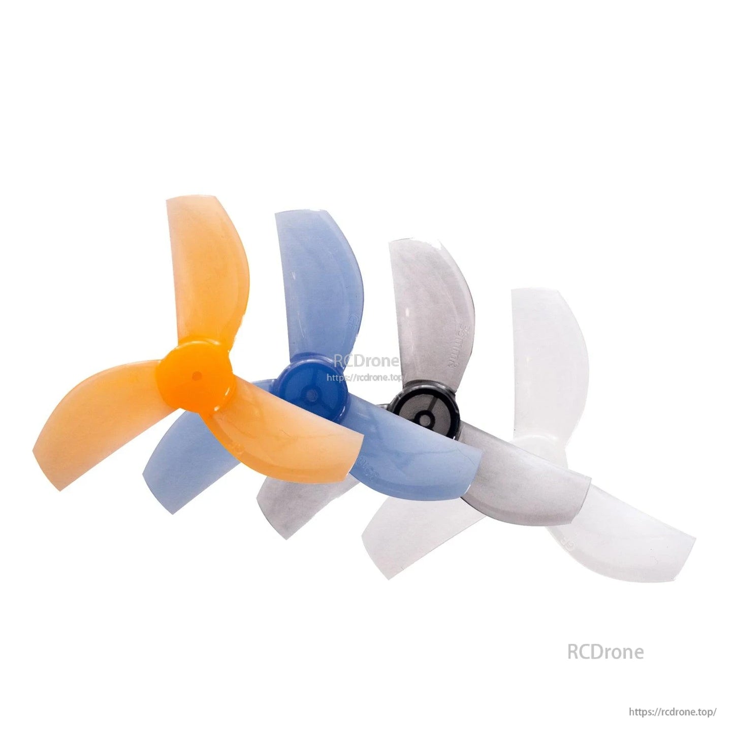 color options shown together: orange, blue, gray, and white