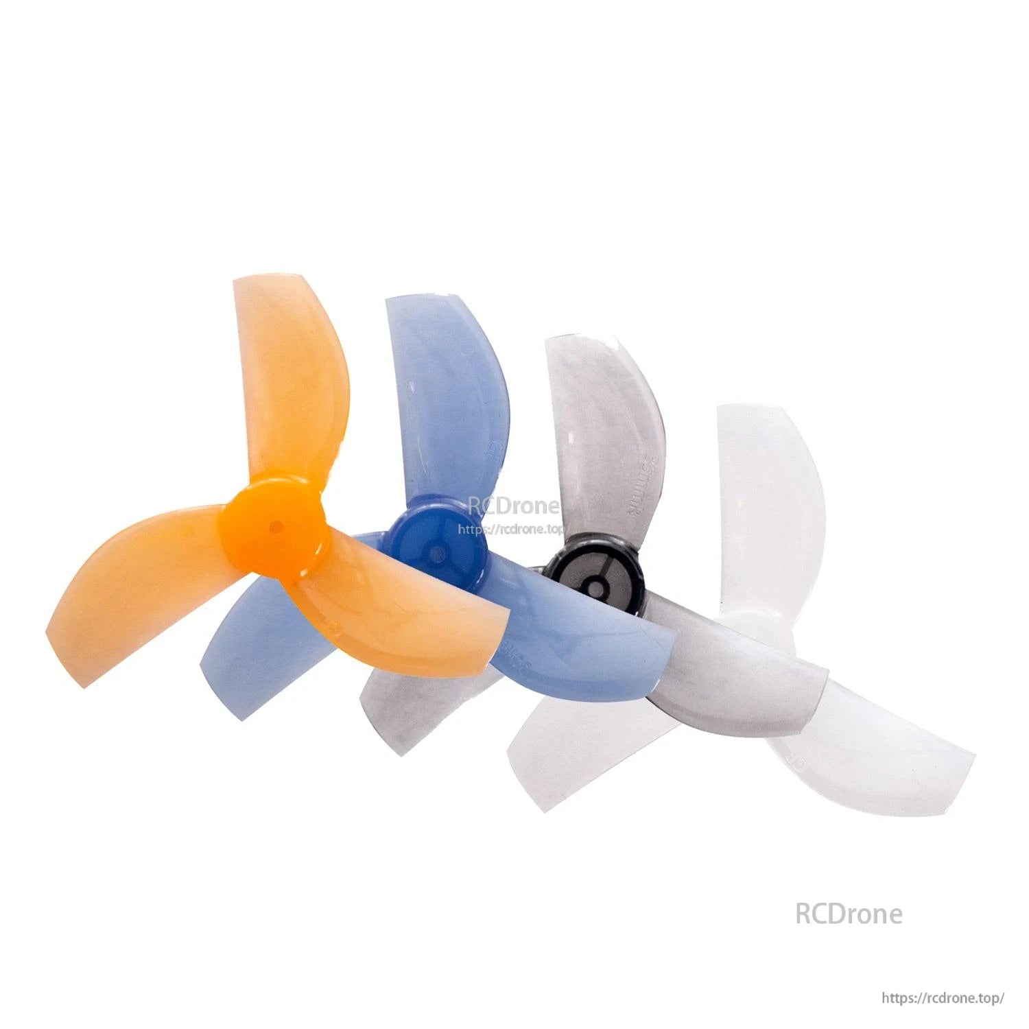 color options shown together: orange, blue, gray, and white