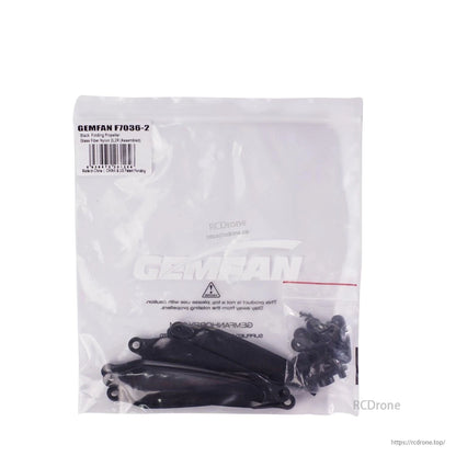 Sealed retail bag with GEMFAN F7036-2 label and propellers visible inside
