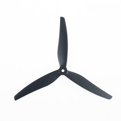 Gemfan 7535-3 7.5x3.5in 3-blade propeller, black tri-blade top view