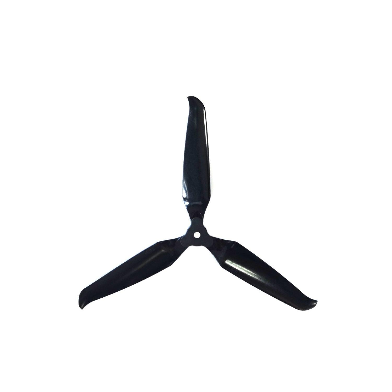 Gemfan 8041F-3 unassembled 3-blade propeller in black, single prop top view