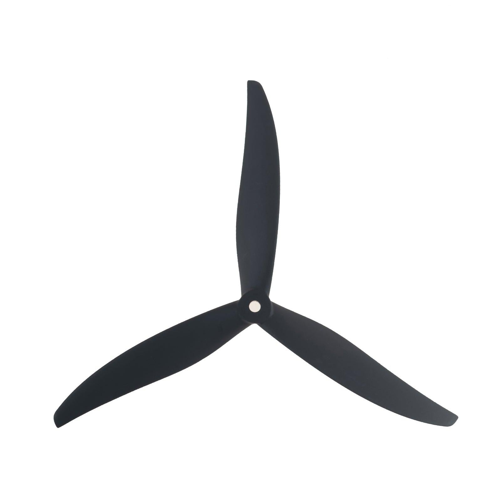 Gemfan 8060-3 Glass Fiber Nylon 3-Blade Propeller, Black Gemfan 8060-3 three-blade drone propeller with center mounting hole