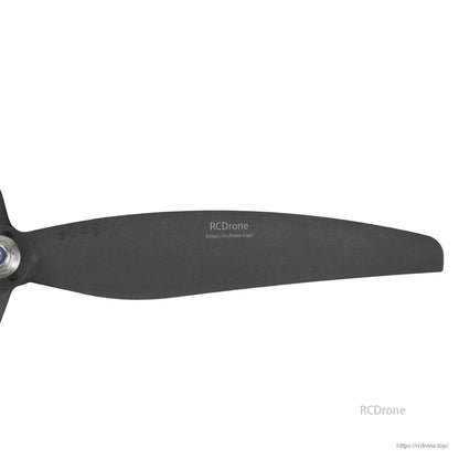 Propeller blade close-up with molded 9046 marking and surface texture detail