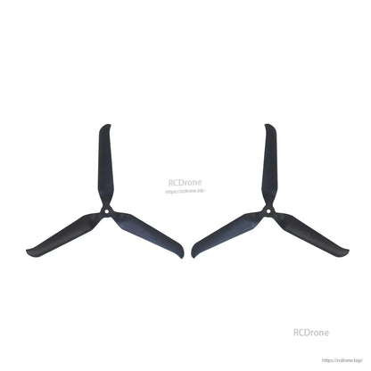 Two assembled black 3-blade propellers shown side by side for left/right rotation set
