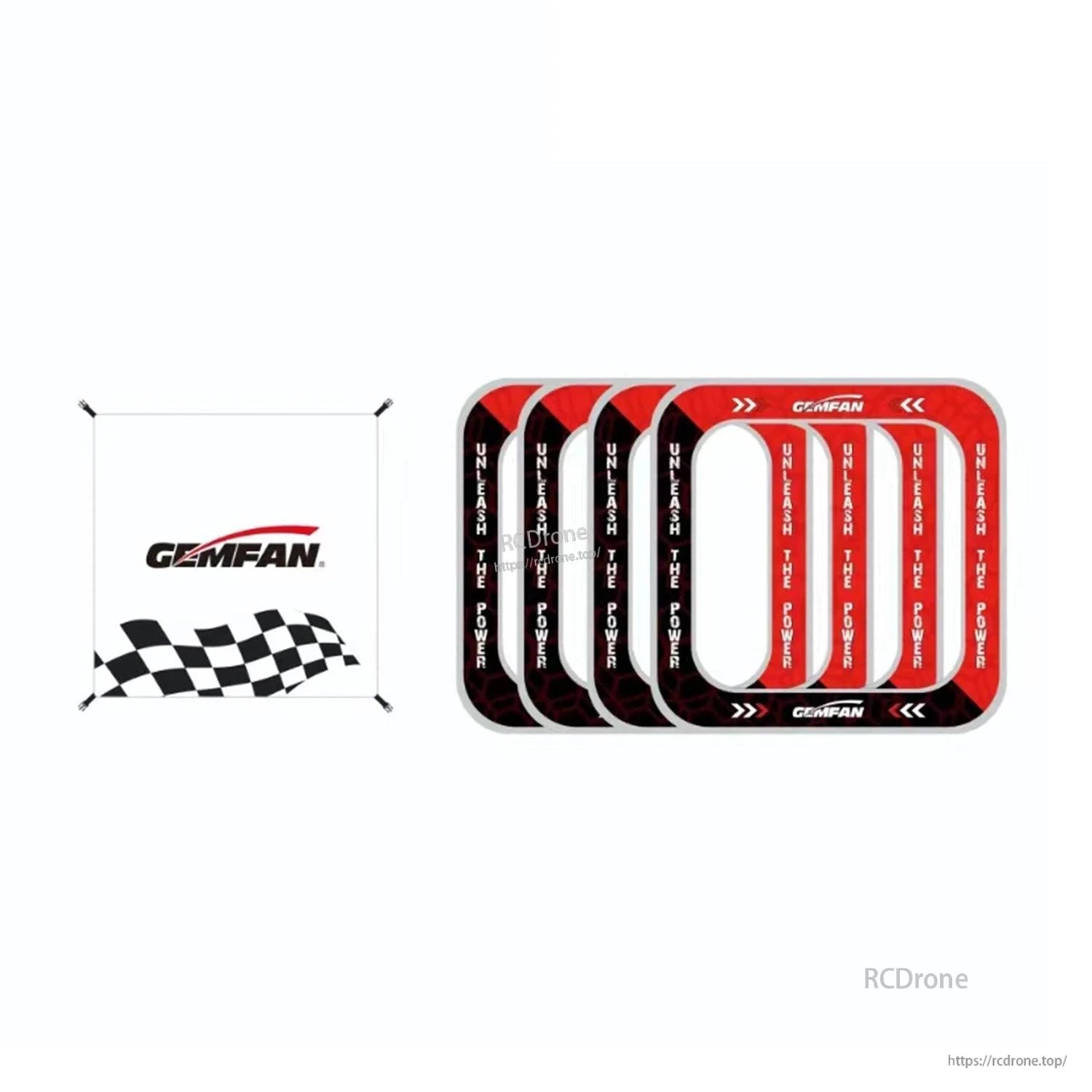 Package contents: four gate frame panels and white Gemfan checkered fabric panel with corner ties