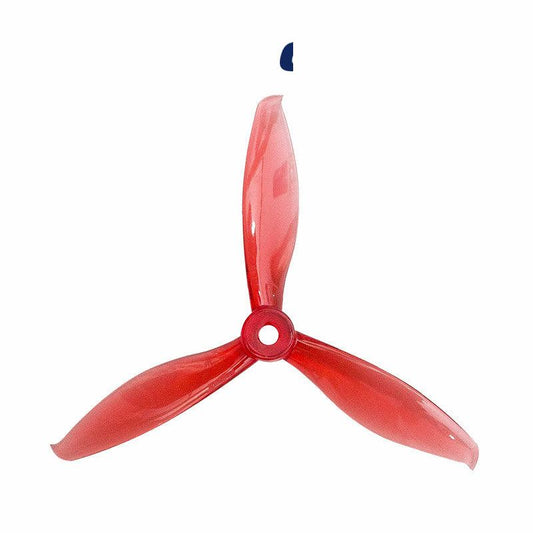 Gemfan Flash 5149-3 PC 3-blade propeller, translucent red tri-blade with center hub