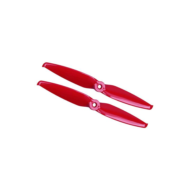 Gemfan Flash 6042-2 PC propeller set, red 2-blade CW/CCW pair with hub mount