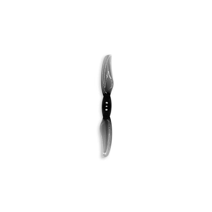 Gemfan Floppy Proppy 3015-2 two-blade propeller, black PC, top view on white background