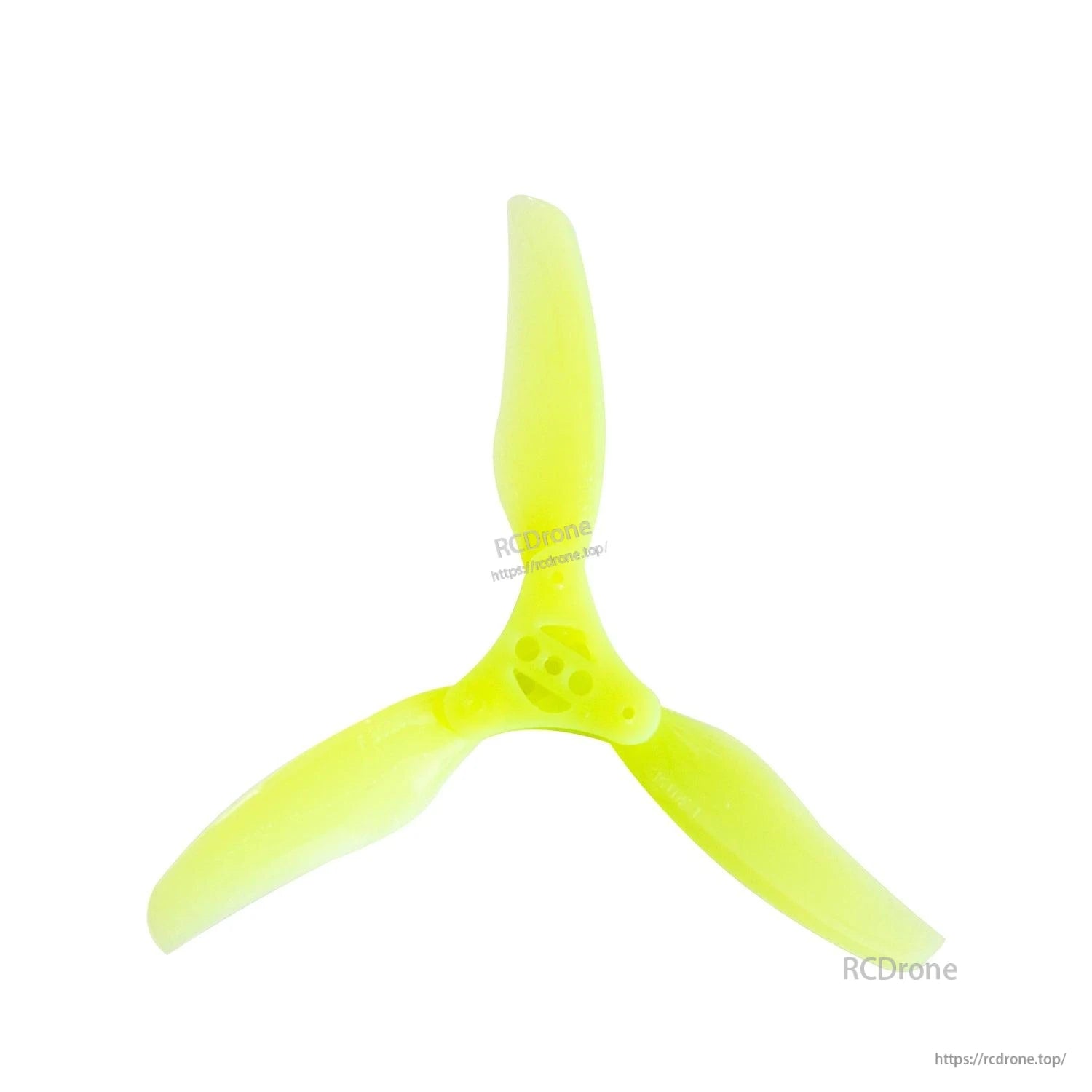 Gemfan Floppy Proppy 3015-3 folding tri-blade propeller in neon yellow PC