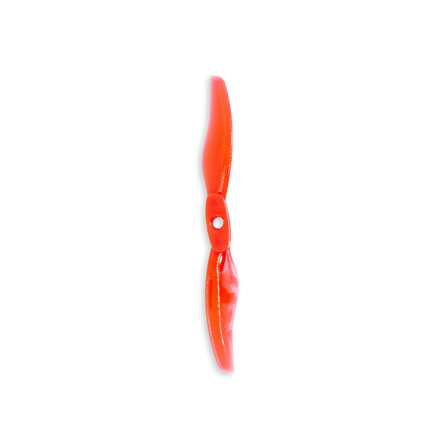 Gemfan Floppy Proppy 5135-2 two-blade drone propeller, red, single prop on white background