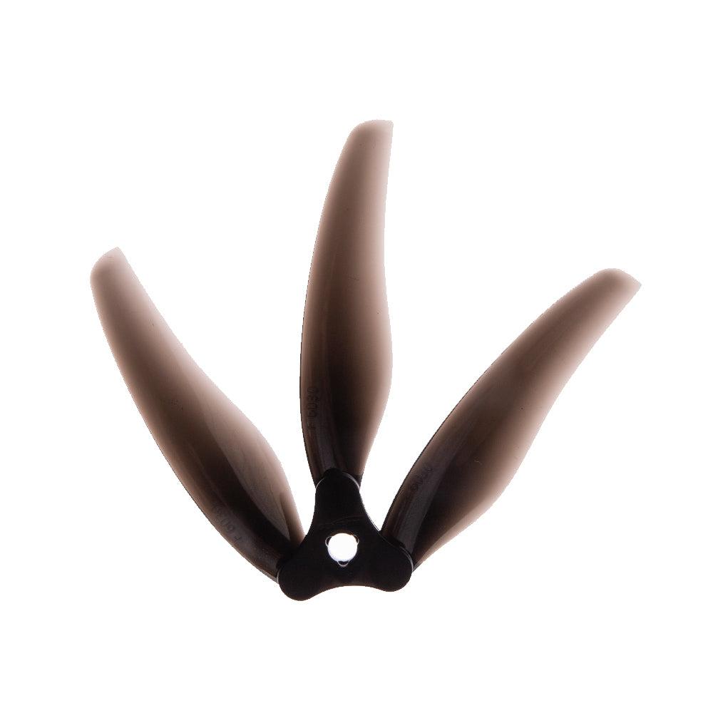Gemfan Floppy Proppy 6030-3 folding 3-blade propeller, black, single prop with center mount hole