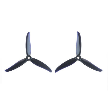 Gemfan Hurricane 4937-3 PC 3-blade drone propellers, black CW and CCW pair