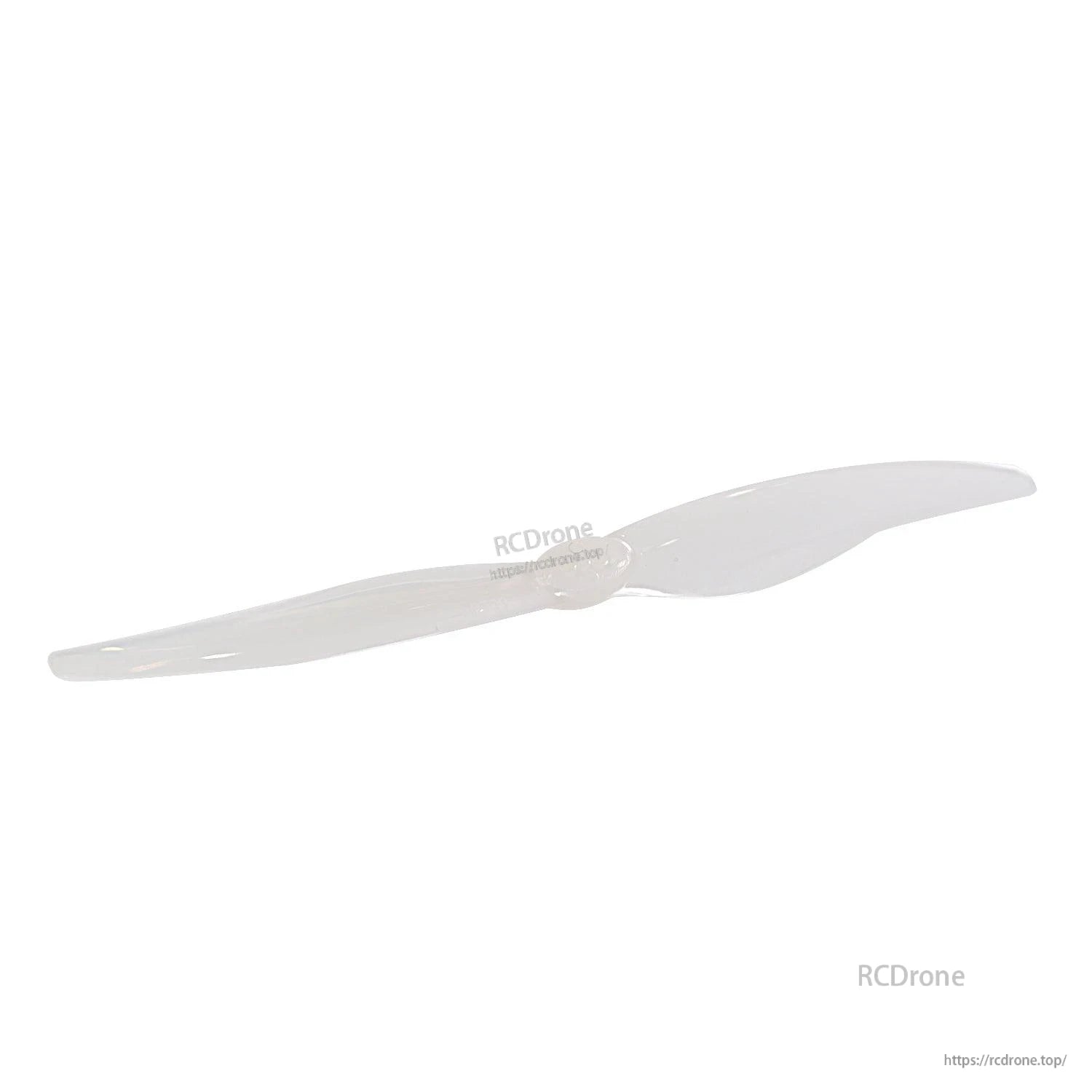 Clear propeller low-angle view showing blade curvature and pitch