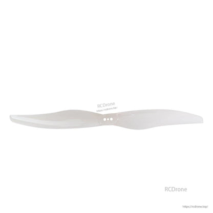 Clear two-blade propeller shown straight-on, hub with three mounting holes