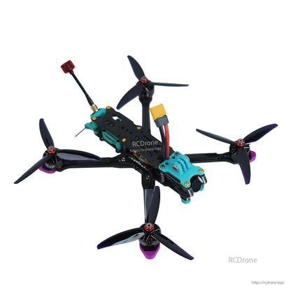 Gemfan SBANG 4935 Freestyle 3-Blade FPV Propeller, FPV freestyle quadcopter fitted with black 3-blade 4.9-inch propellers on four motors