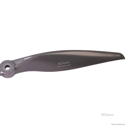 Propeller blade close-up showing surface finish and printed RCDRone marking