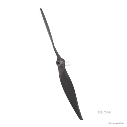 Full-length propeller shown diagonally, displaying overall length and blade twist