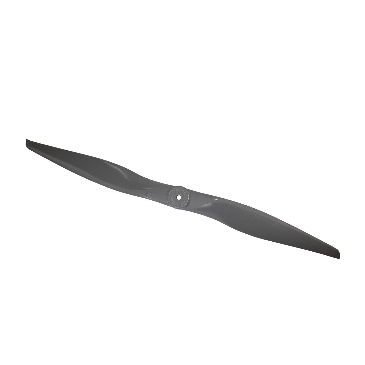 Single VORTEX 18x8 propeller blade, top view on white background