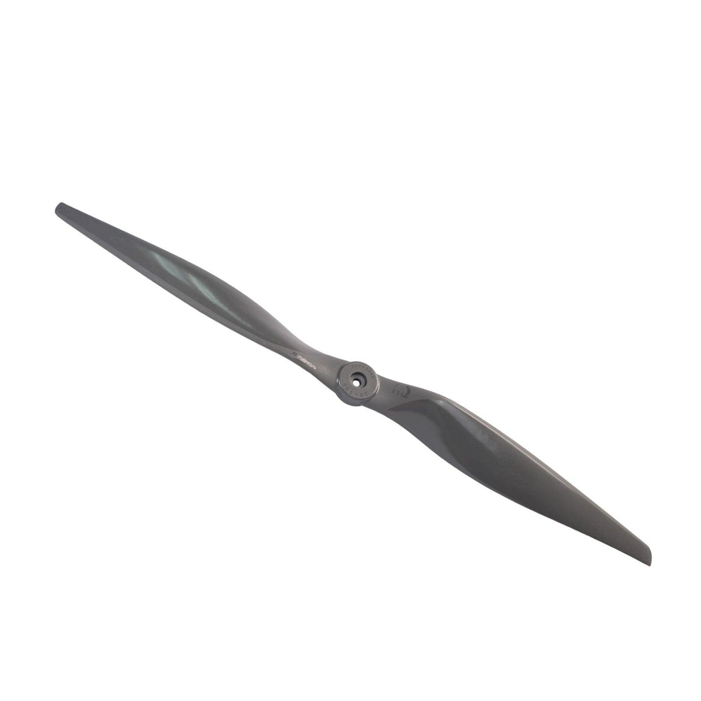 Diagonal view of propeller showing full span and hub detail
