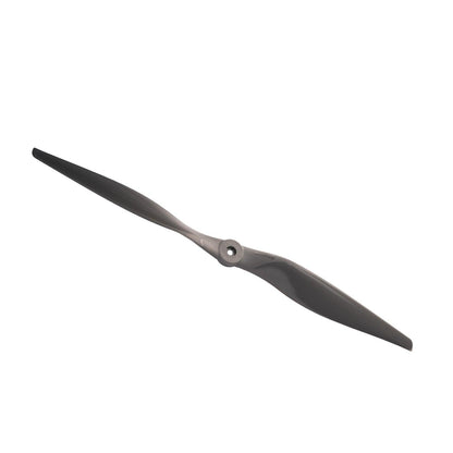 Single Gemfan VORTEX 20x13 propeller angled view showing blade twist and hub
