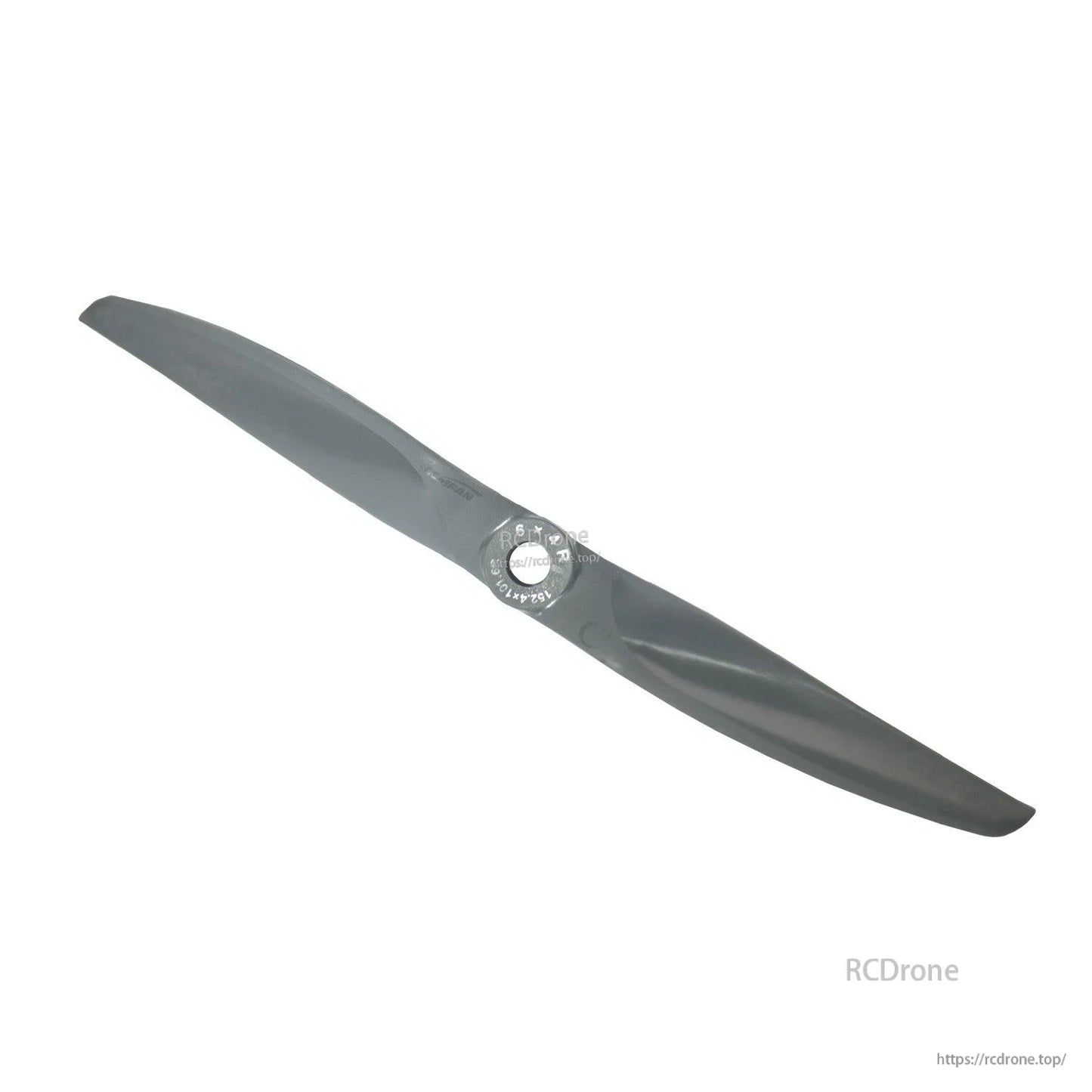 Gemfan VORTEX 6x4E/6x4R electric propeller at angled view, showing blade profile and hub