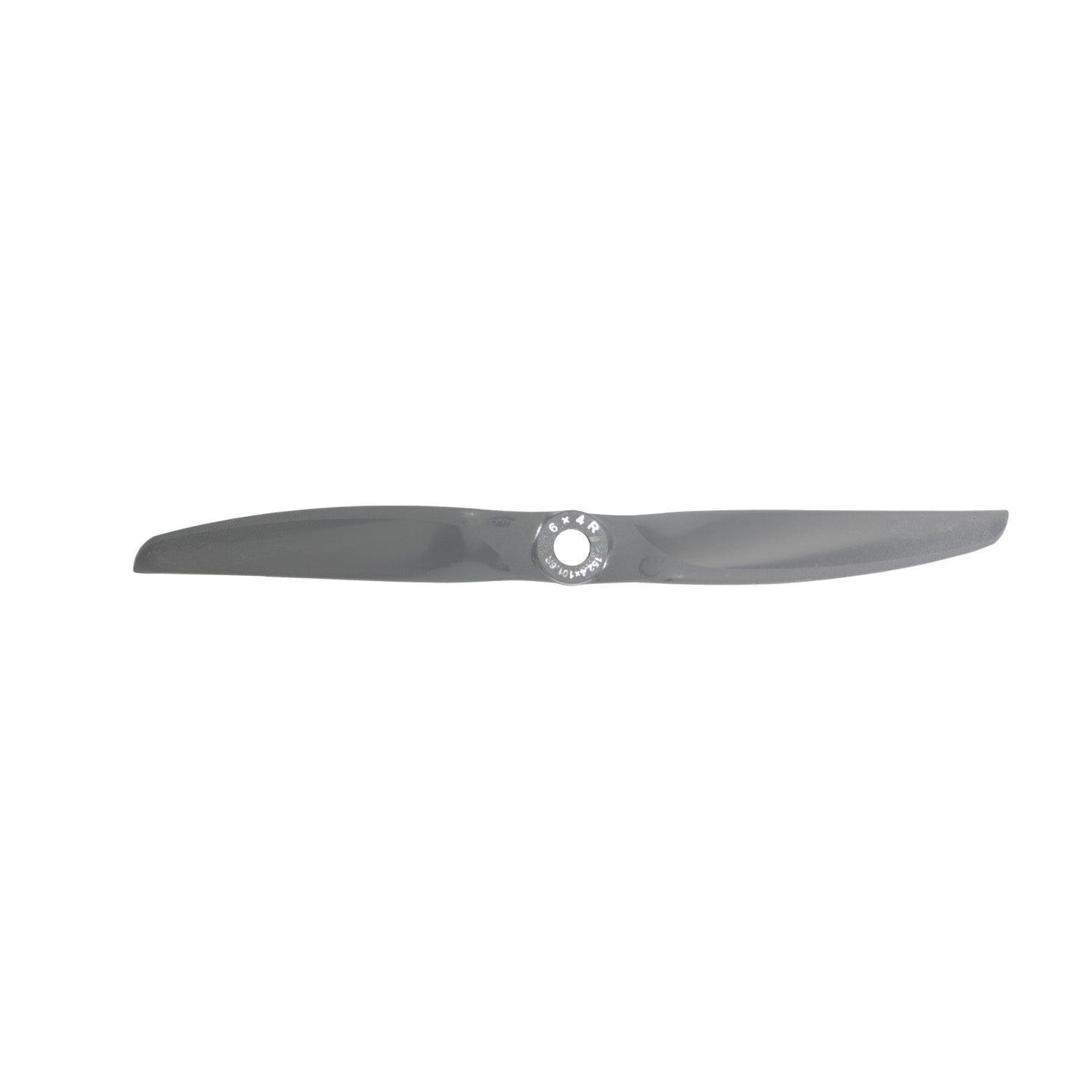 Single Gemfan VORTEX 6x4 propeller, top view showing two-blade shape and center hub