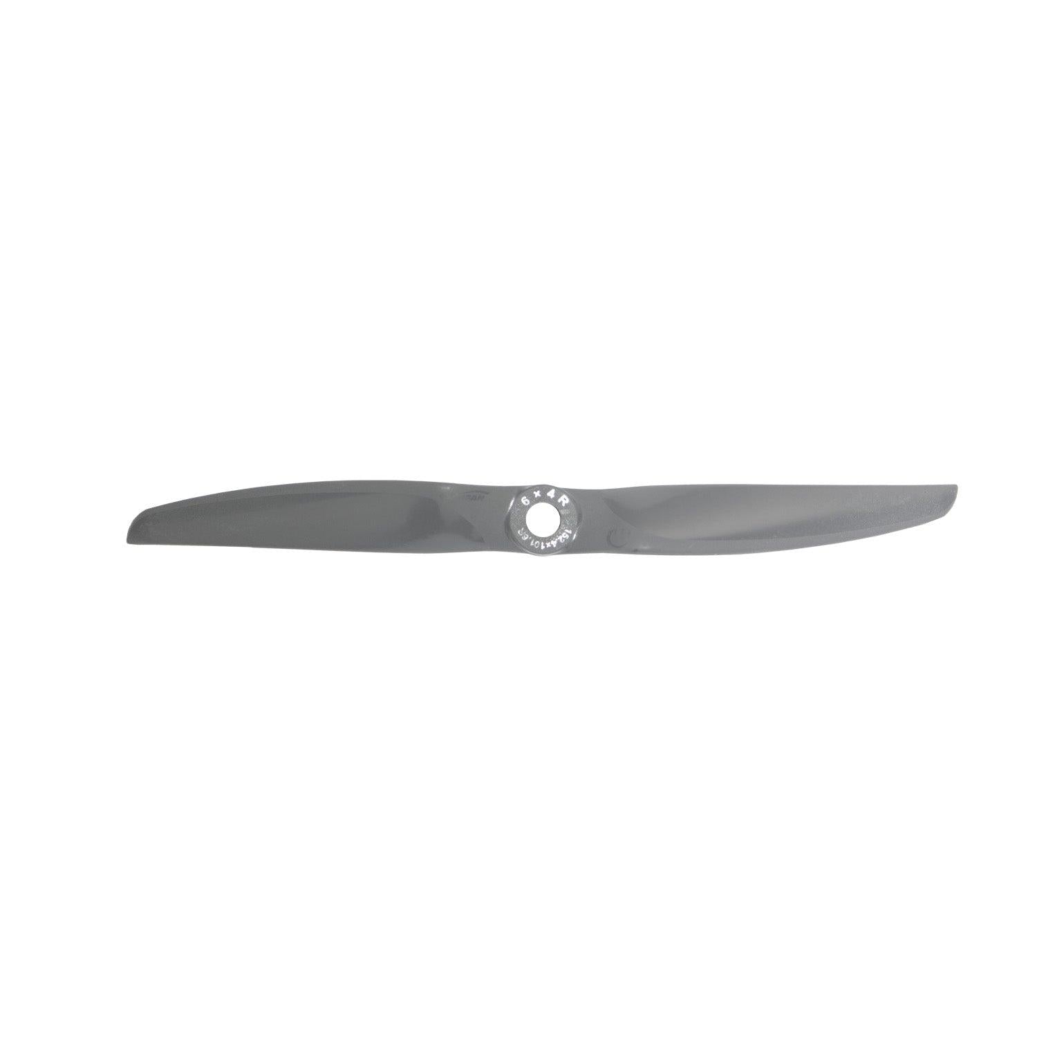 Single Gemfan VORTEX 6x4 propeller, top view showing two-blade shape and center hub