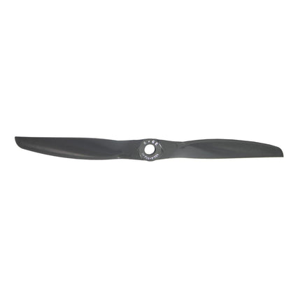 Two-blade propeller front view with 6x6 marking on hub, gray finish