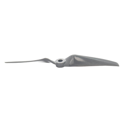 Side profile of 6-inch propeller showing blade pitch and hub thickness