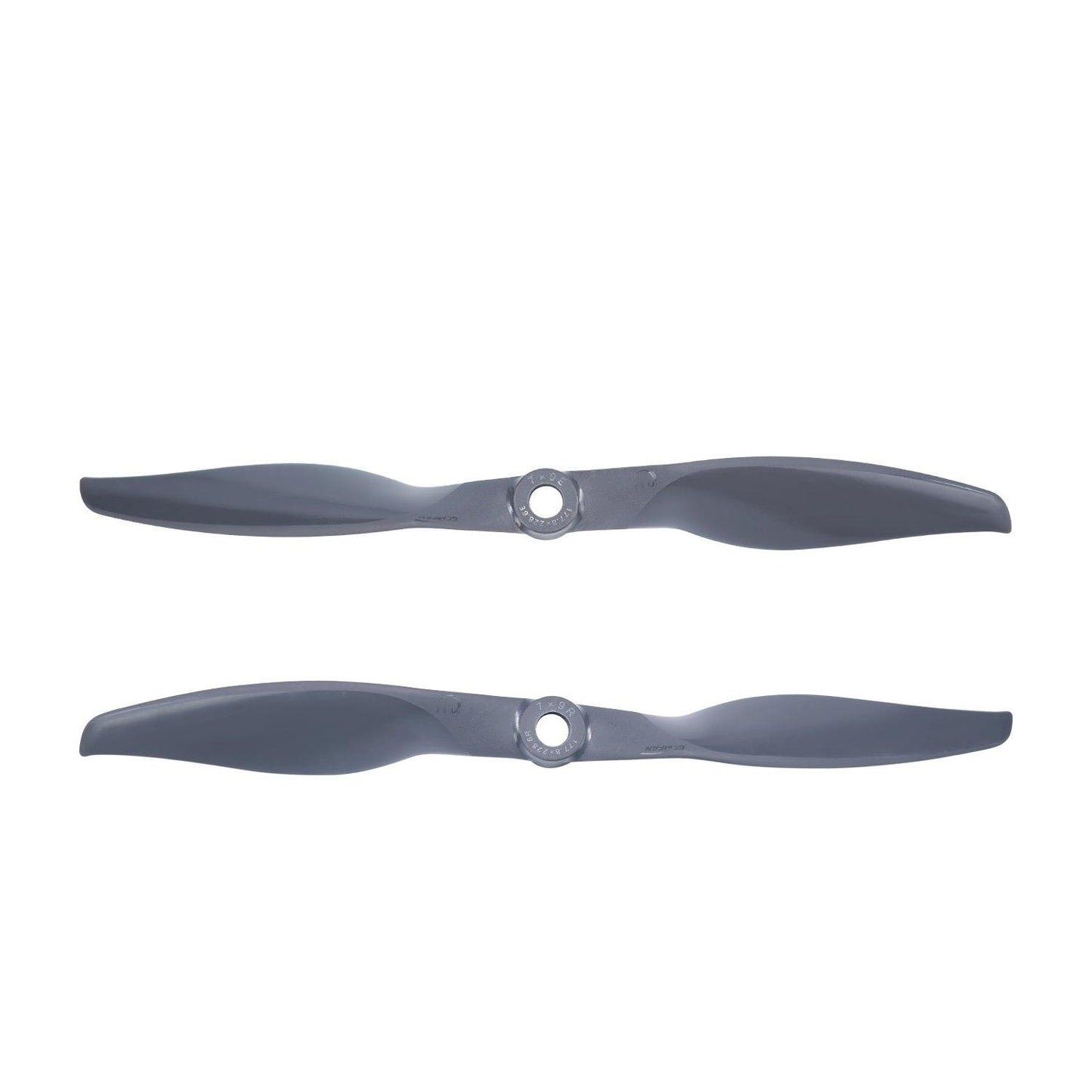 Gemfan VORTEX 7x9 electric propeller set, dark nylon, two-blade pair with center hub holes