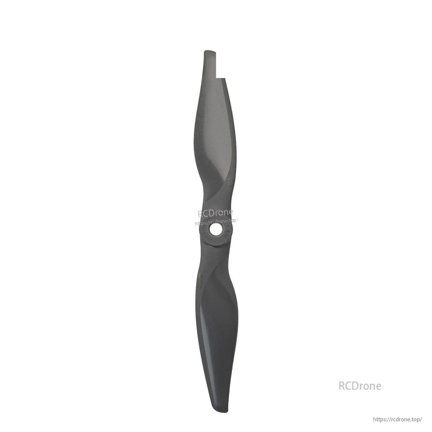 Vertical orientation view of 8x4 propeller showing blade shape from tip to tip