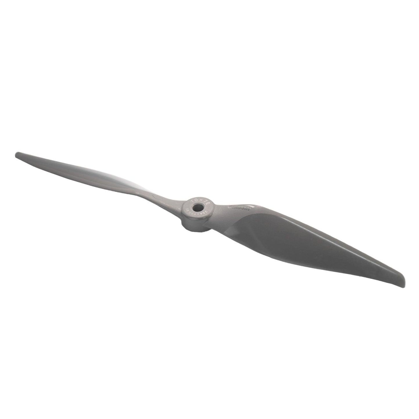 Gemfan Vortex 10×7E/10×7R electric propeller, single blade set on white background