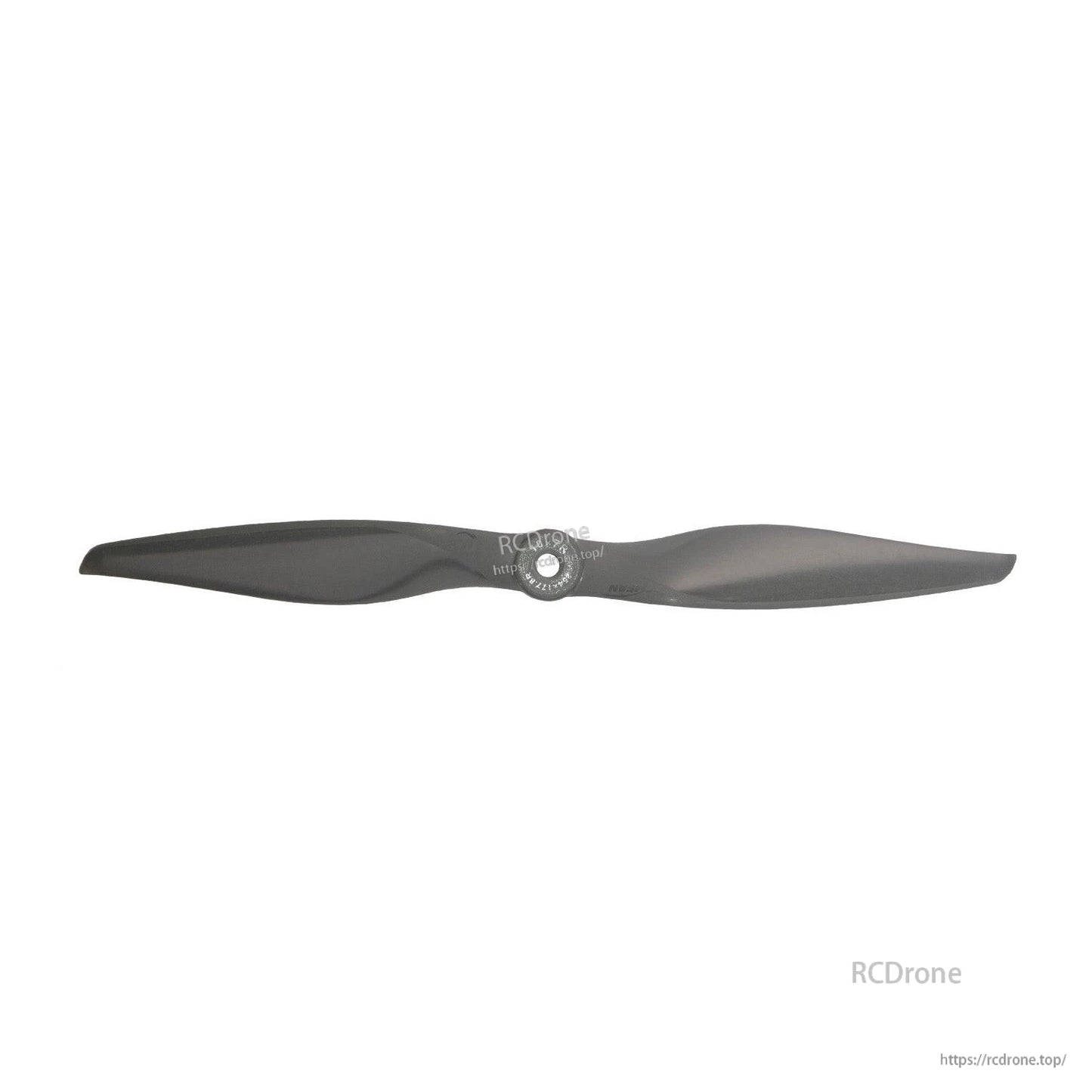 Single propeller front view with hub detail, blades extended horizontally
