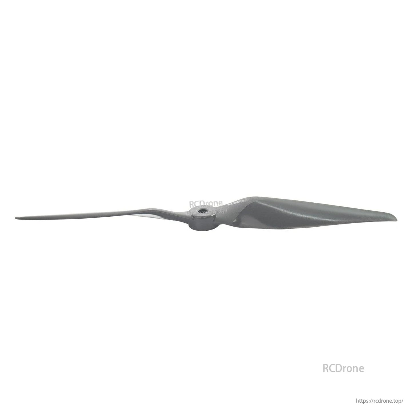 Gemfan Vortex 10×7 electric propeller side profile showing blade pitch and hub thickness