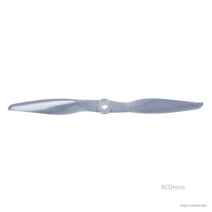 Single propeller straight-on view showing blade sweep and hub design