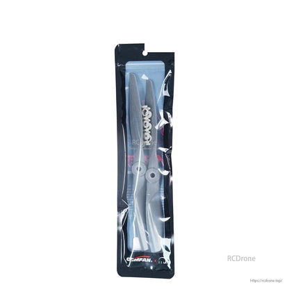 Back view of sealed retail bag showing two propellers inside