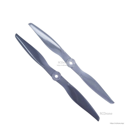 Two propellers angled view showing blade shape and hub details