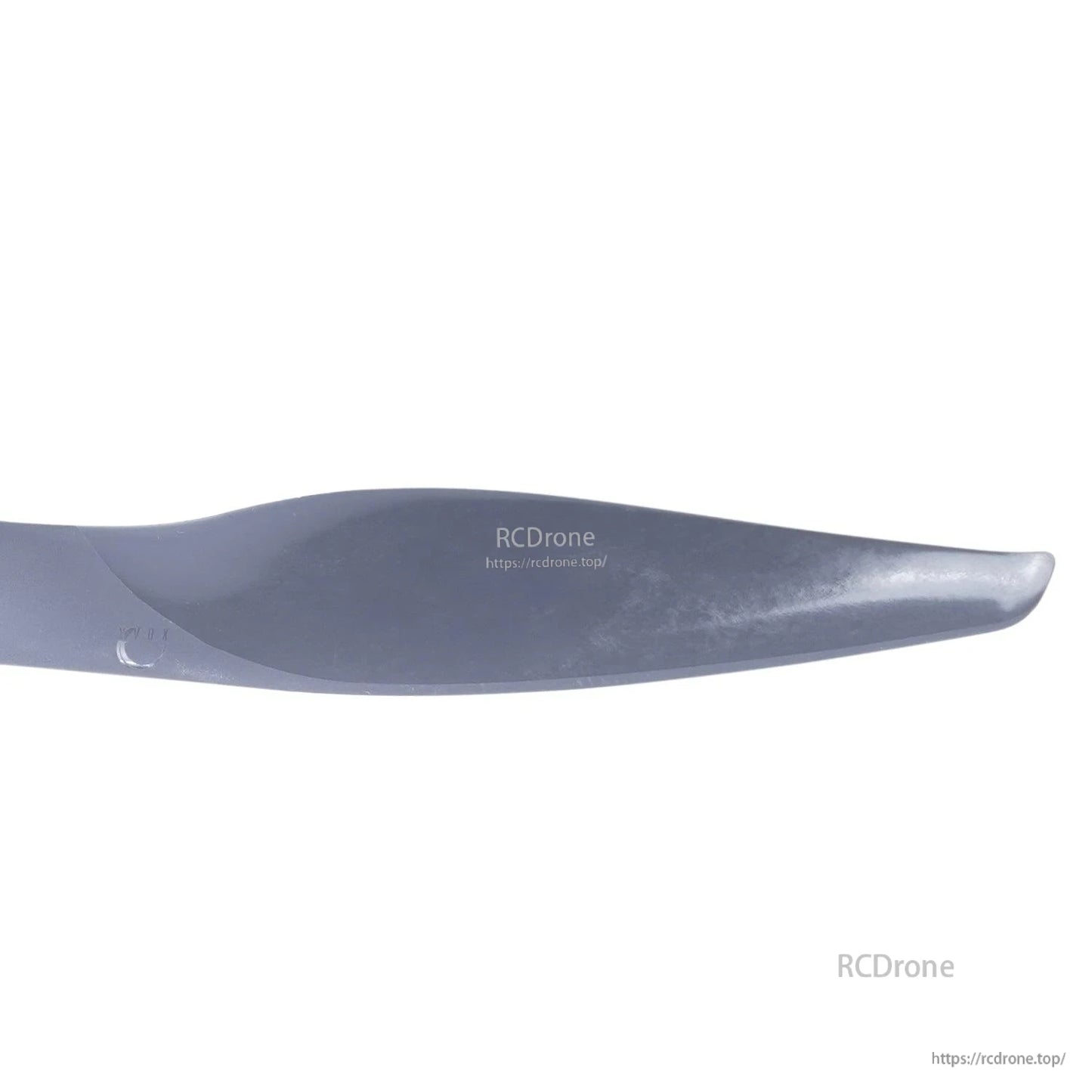 Propeller tip close-up showing rounded tip shape and surface texture