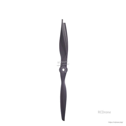 Full length propeller vertical view showing symmetric two-blade layout