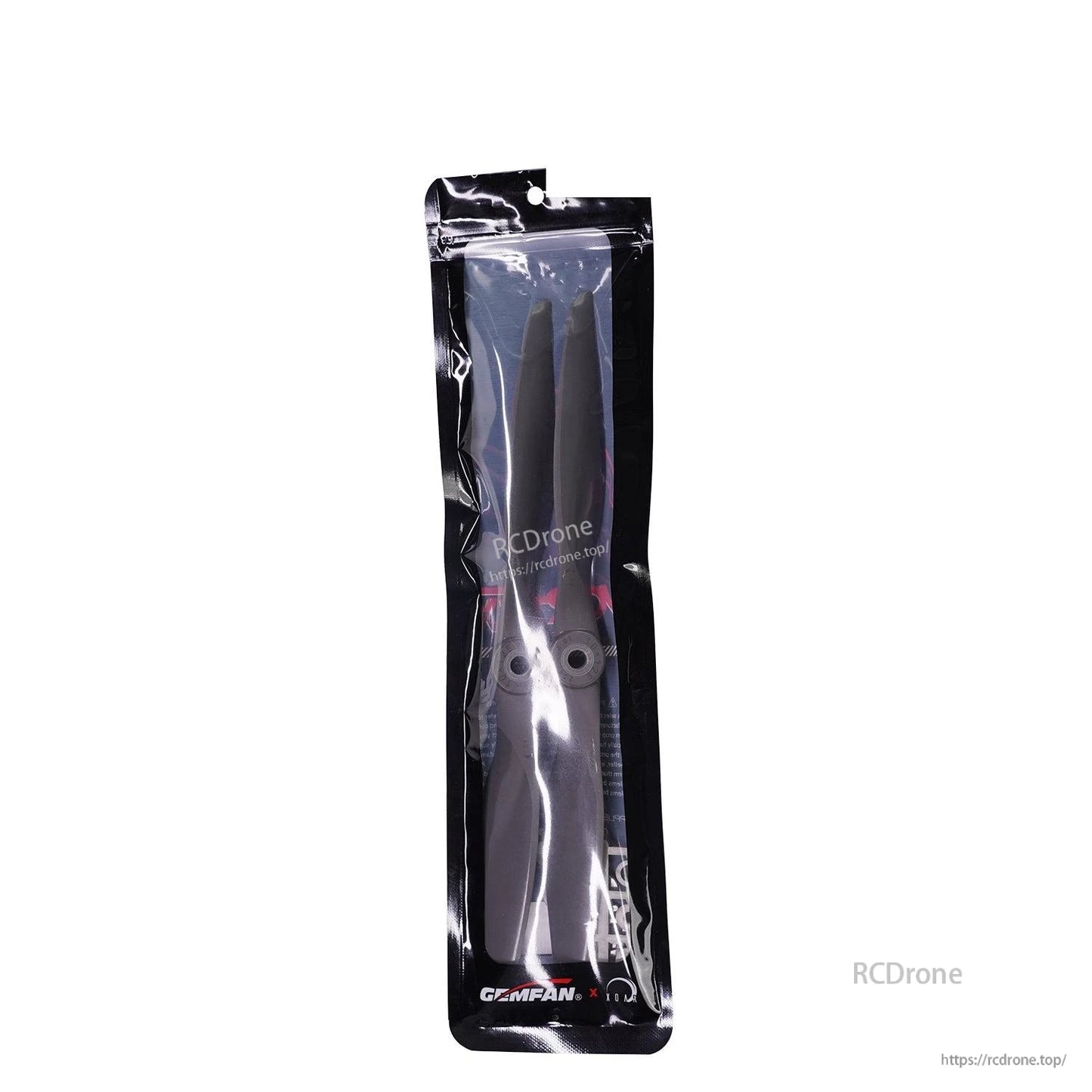 Retail package showing two propellers in sealed Gemfan bag, 2PCS/Bag