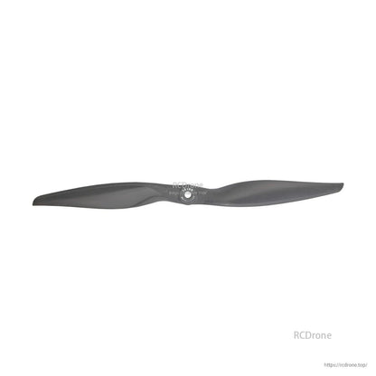 Single propeller front view with center hub detail, dark gray finish