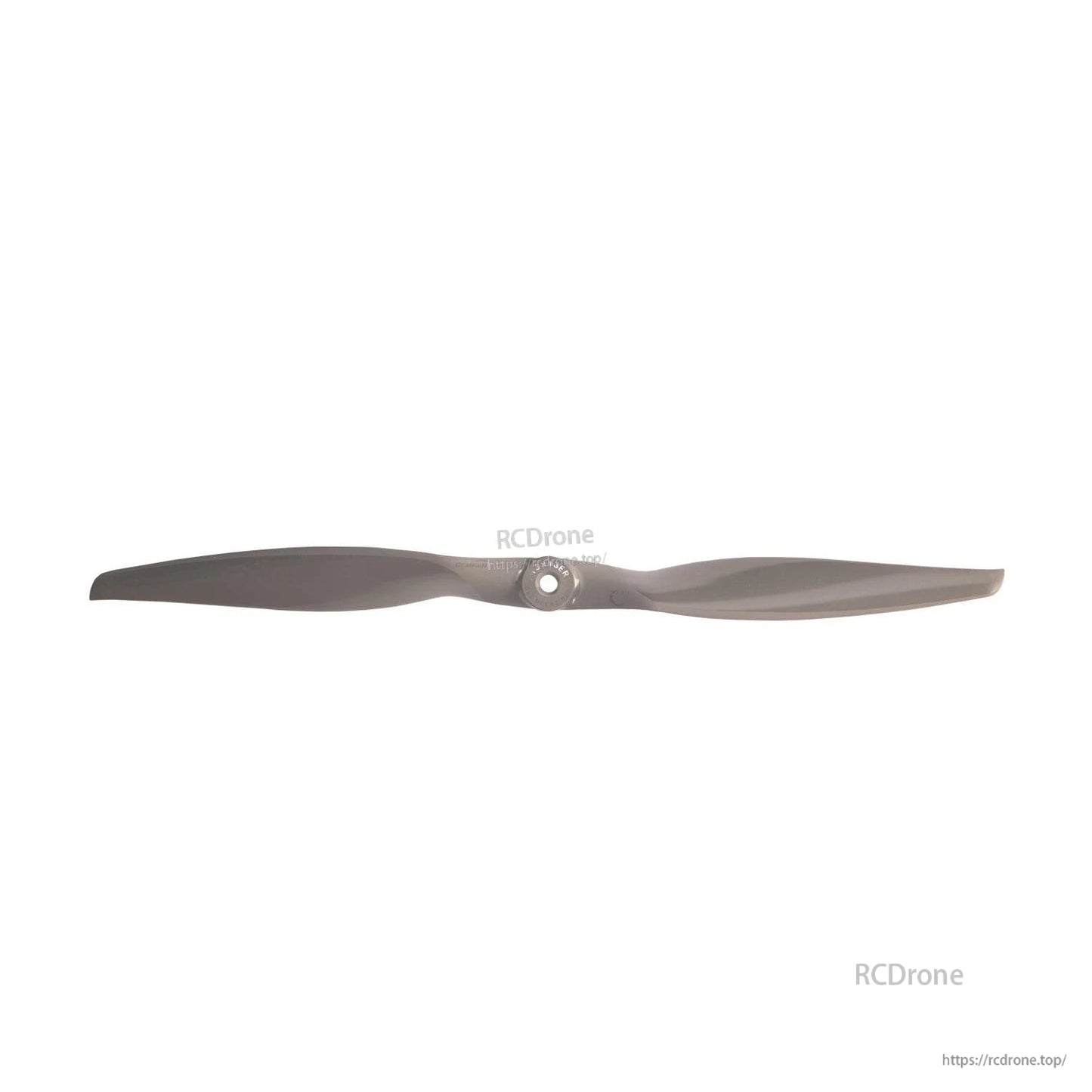 Gemfan Vortex 13x13E/13x13R propeller front view showing 6.35mm hub mounting hole