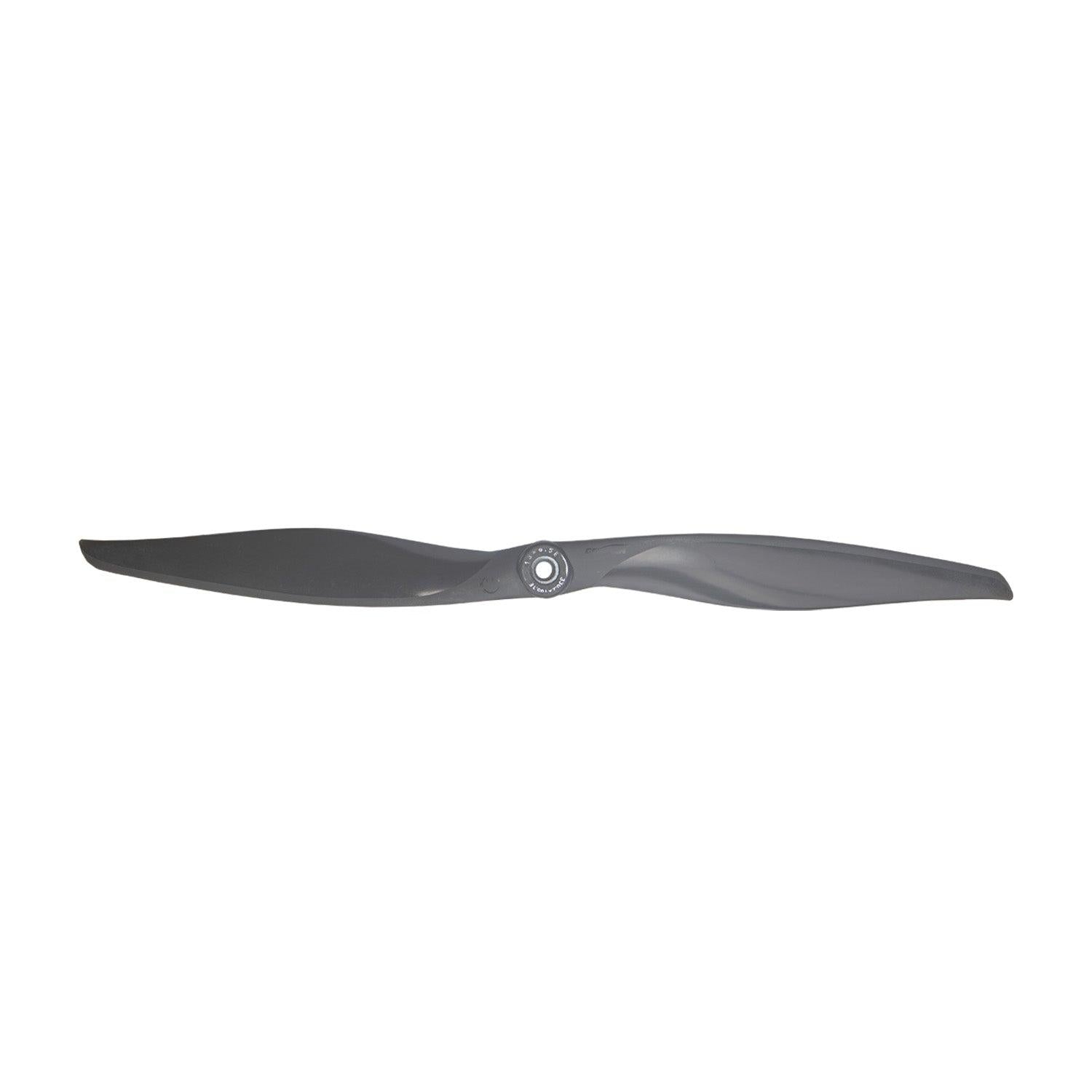 Single Vortex 13x6.5 propeller front view, full span with central 6.35mm mounting bore