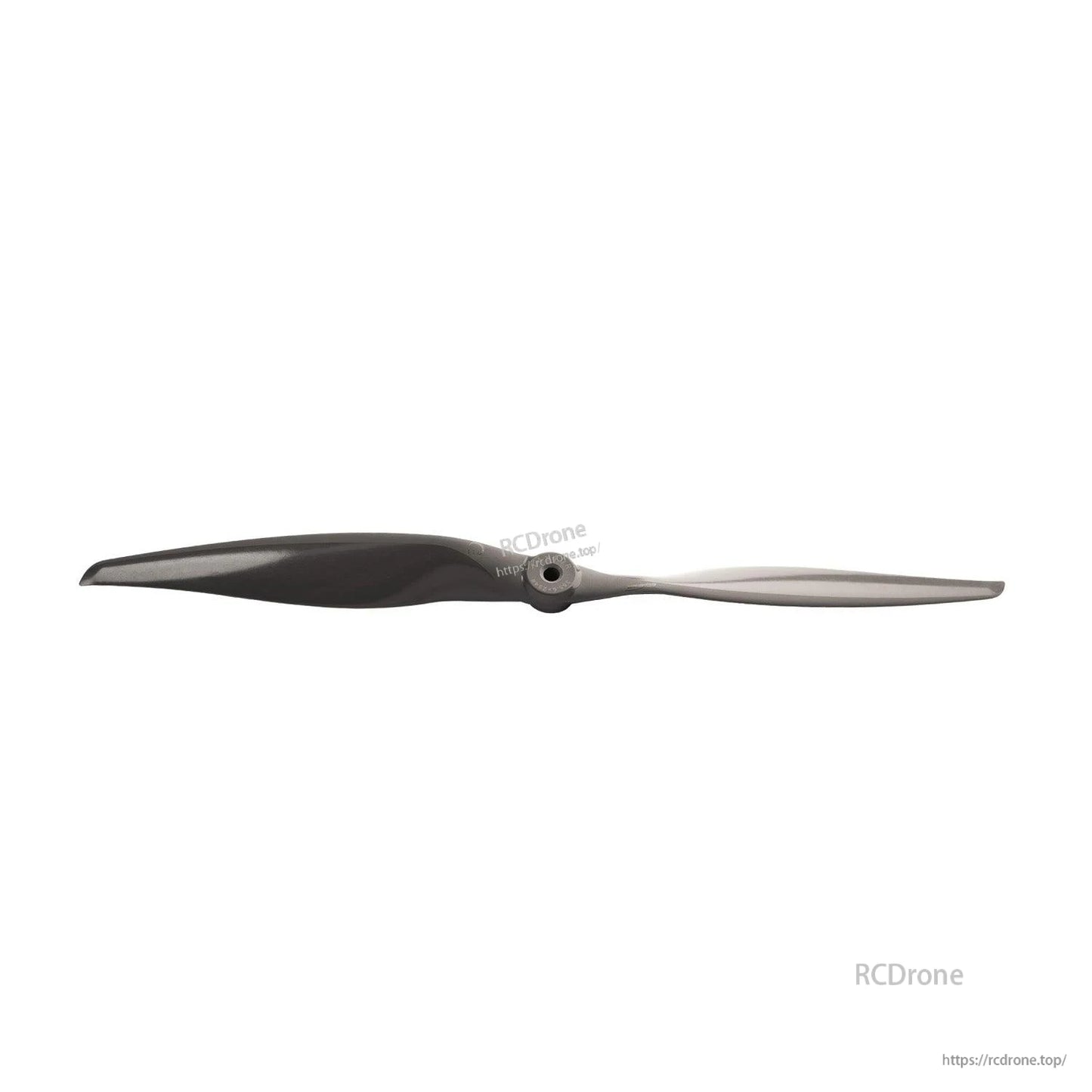 Close-up horizontal propeller with 6.35mm center hole hub detail