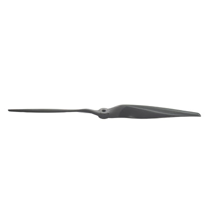 Gemfan Vortex 16x10E/16x10R electric propeller, side profile showing thin blade and hub