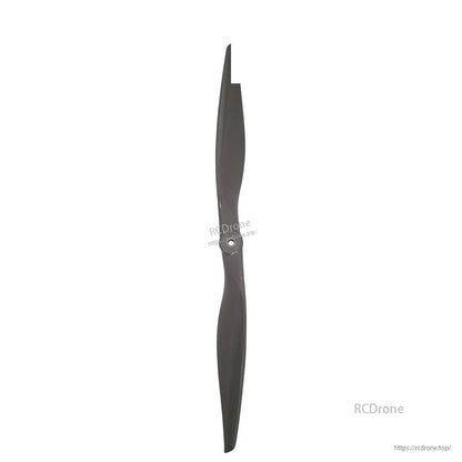 Full-length propeller vertical view showing both blades and center hub opening