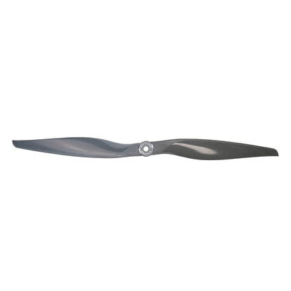 Single Gemfan Vortex 17x10 propeller, straight-on view showing blade shape and reinforced center hub