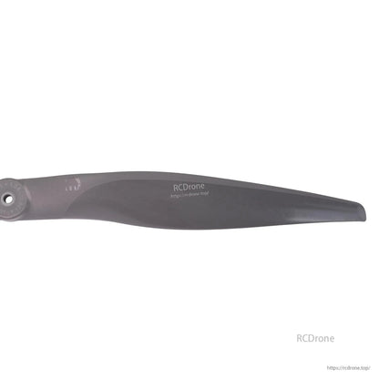 Close-up of one propeller blade section showing surface finish and taper toward tip