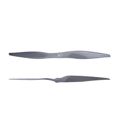 Gemfan Vortex 22X12E electric propeller, two-blade set shown top and side profile on white